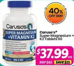 Your Discount Chemist Carusos offer