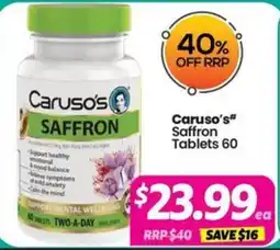 Your Discount Chemist Carusos offer