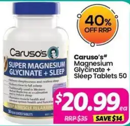 Your Discount Chemist Carusos offer