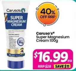 Your Discount Chemist Carusos offer