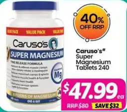 Your Discount Chemist Carusos offer
