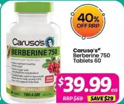 Your Discount Chemist Carusos offer