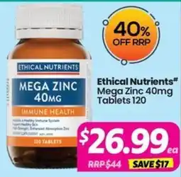 Your Discount Chemist Ethical Nutrients offer