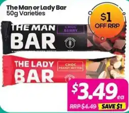 Your Discount Chemist The Man or Lady Bar offer