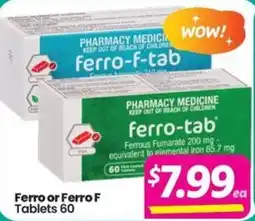 Your Discount Chemist Ferro or Ferro F offer