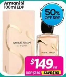 Your Discount Chemist Armani Si offer