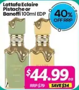 Your Discount Chemist Lattafa Eclaire Pistache or Banoffi offer