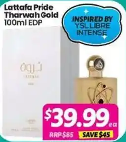 Your Discount Chemist Lattafa Pride Tharwah Gold offer