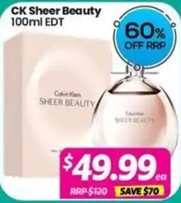 Your Discount Chemist Ck sheer beauty offer