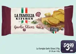 Farmer Jack's La Famiglia Garlic Slices offer