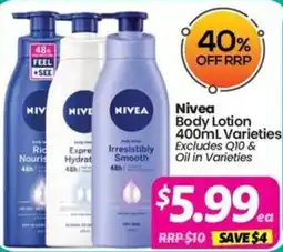 Your Discount Chemist Nivea Body Lotion Varieties offer
