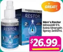 Your Discount Chemist Mens Restor offer