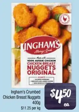 Farmer Jack's Inghams Crumbed Chicken Breast Nuggets offer