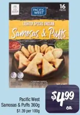 Farmer Jack's Pacific West Samosas & Puffs offer