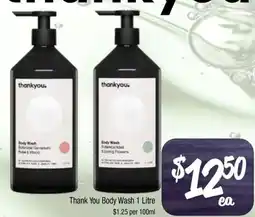 Farmer Jack's Thank You Body Wash offer