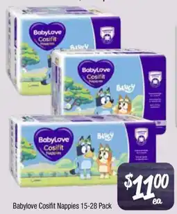 Farmer Jack's Babylove Cosifit Nappies offer