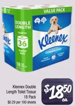Farmer Jack's Kleenex Double Length Toilet Tissue offer