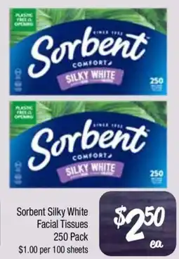 Farmer Jack's Sorbent Silky White Facial Tissues offer