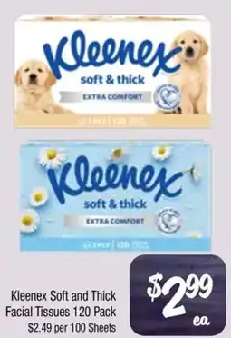 Farmer Jack's Kleenex Soft and Thick Facial Tissues offer