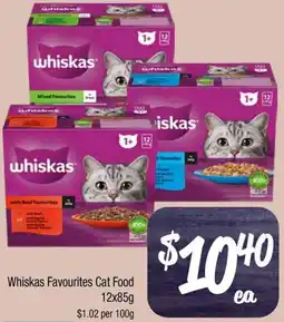 Farmer Jack's Whiskas Favourites Cat Food offer