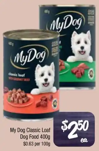 Farmer Jack's My Dog Classic Loaf Dog Food offer