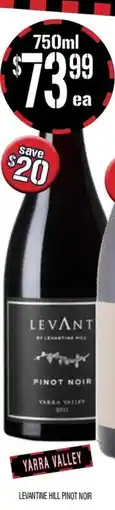 Farmer Jack's Levantine hill pinot noir offer