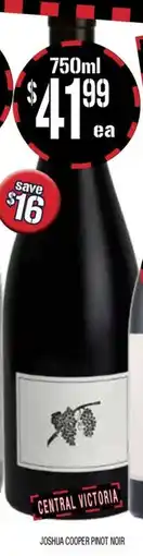 Farmer Jack's Joshua cooper pinot noir offer