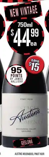Farmer Jack's Austins moorabool pinot noir offer