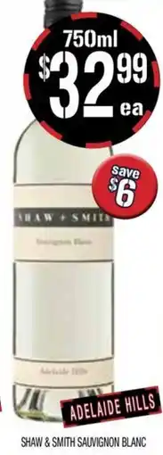 Farmer Jack's Shaw & smith sauvignon blanc offer