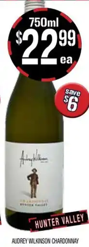 Farmer Jack's Audrey wilkinson chardonnay offer