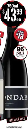 Farmer Jack's Bondar rayner shiraz offer