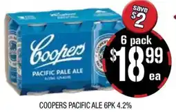 Farmer Jack's Coopers pacific ale 6pk 4.2% offer