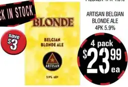 Farmer Jack's Artisan belgian blonde ale 4pk 5.9% offer