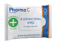 Good Price Pharmacy Pharma C Essentials Antibacterial Wipes 15 Pack offer