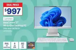 Officeworks Lenovo ideacentre 27 all in one desktop pc offer