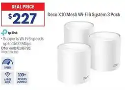 Officeworks Deco X10 Mesh WiFi 6 System offer