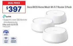Officeworks Deco BE25 Home Mesh WiFi 7 Router offer