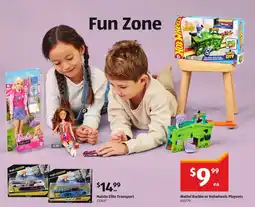 ALDI Mattel Barbie or Hotwheels Playsets offer