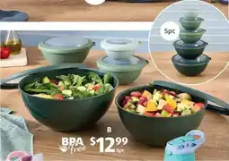ALDI Nesting Bowls with Lids Set offer