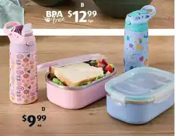 ALDI Childrens Stainless Steel Drink Bottle or Lunchbox Drink Bottle offer