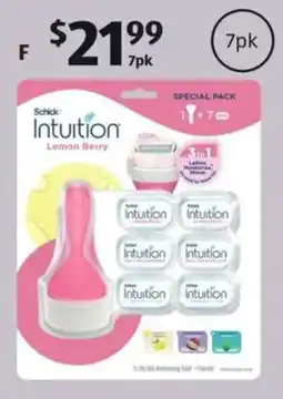 ALDI Schick Intuition Razor Womens Value 7pk offer