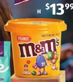 ALDI M&Ms Peanut Bucket offer