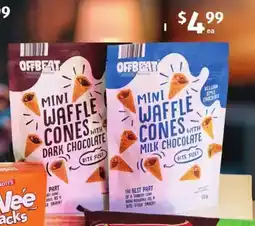 ALDI Offbeat Mini Chocolate Filled Waffle Cones offer