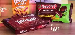 ALDI Arnotts Tim Tam or Mint Slice Family Pack offer