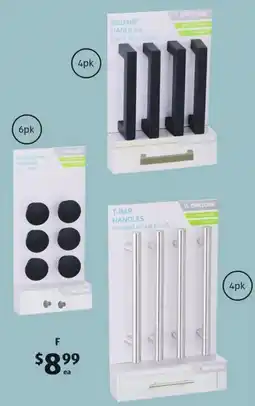 ALDI Cupboard Door Handles 4pk or 6pk offer