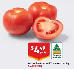 ALDI Australian Gourmet Tomatoes per kg offer