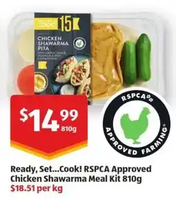 ALDI Ready Set Cook RSPCA Approved Chicken Shawarma Meal Kit offer
