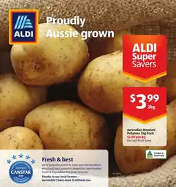ALDI Australian Brushed Potatoes Pack offer