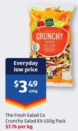 ALDI The Fresh Salad Co Crunchy Salad Kit Pack offer
