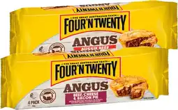 IGA Four’N Twenty Angus Beef Pies Selected Varieties offer